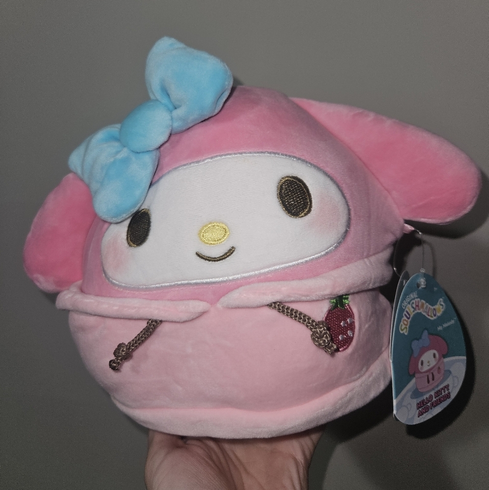 NWT My Melody In Hoodie Hello Kitty 8" Sanrio Squishmallow